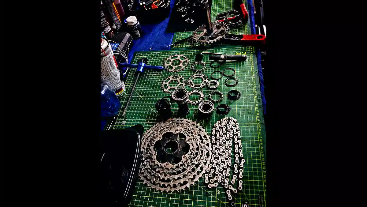 BikeLab Studio Árbol de diagnóstico para cambios electrónicos Shimano Di2 y SRAM AXS — fallas de energía, comunicación y mecánica