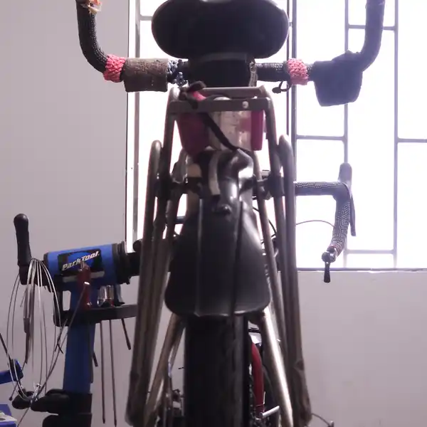 Cockpit doble manillar tándem — ajuste y cinta nueva — tandem bike repair trujillo